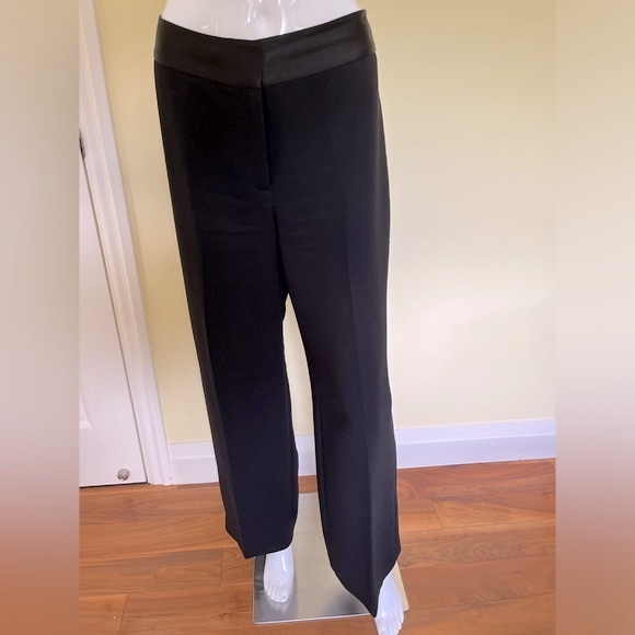 Talbots Heritage style black dress pants with black satin waist line US 10 - Picture 5 of 16